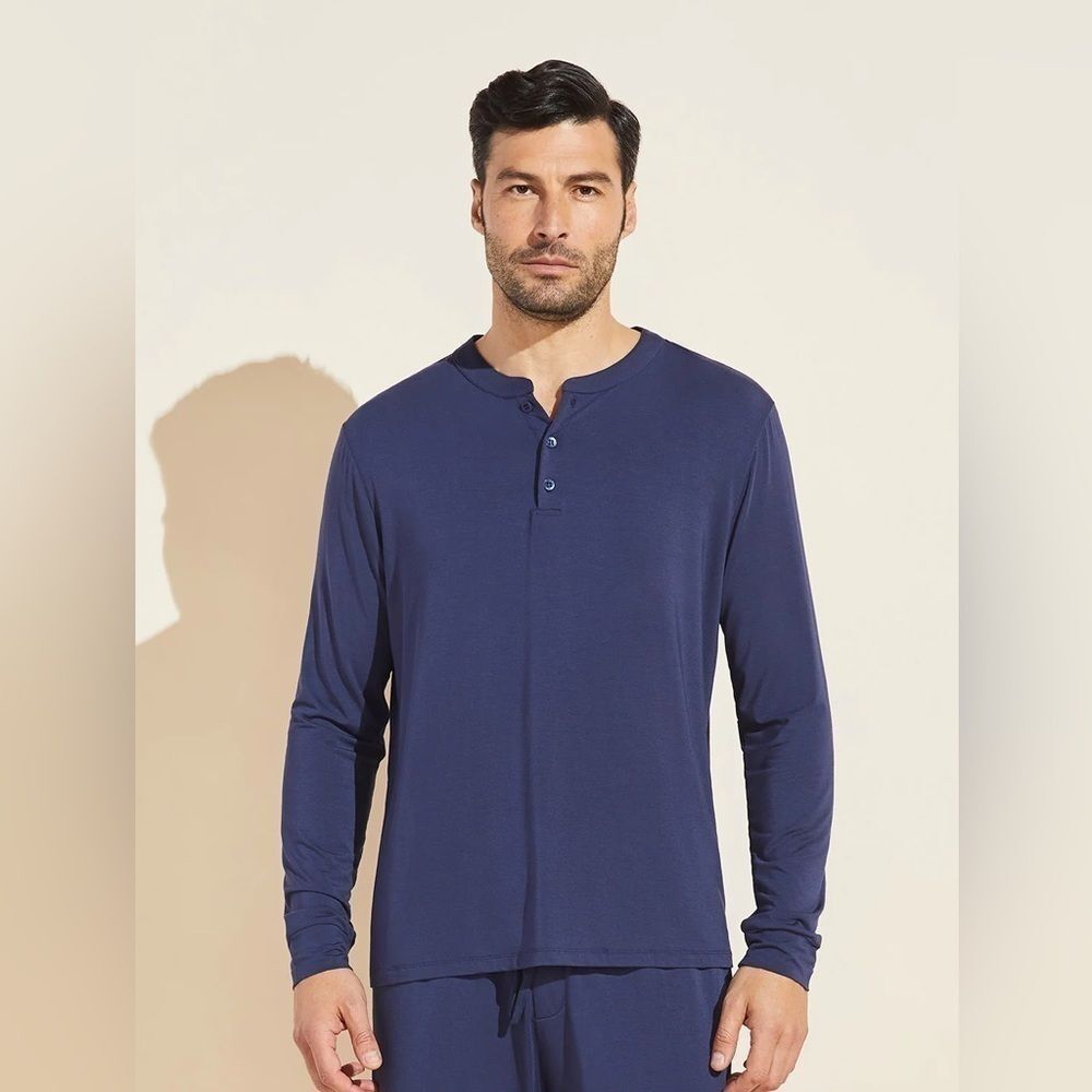 Eberjey Henry TENCEL™ Modal Long Sleeve Henley M